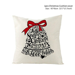 Christmas Cushion Throw Pillow Cover - Calligrams - Festive Fancies