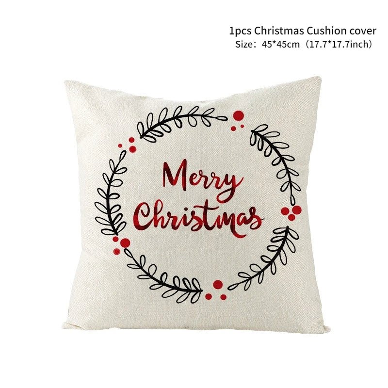 Christmas Cushion Throw Pillow Cover - Plaid - Festive Fancies